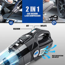 Load image into Gallery viewer, 4-in-1 Portable Car Vacuum Cleaner, with LCD Display