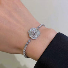 Load image into Gallery viewer, Rose Rhinestone Bracelet and Necklace