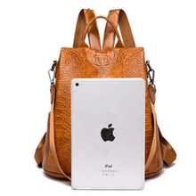 Load image into Gallery viewer, Women Fashion Soft Leather Backpack