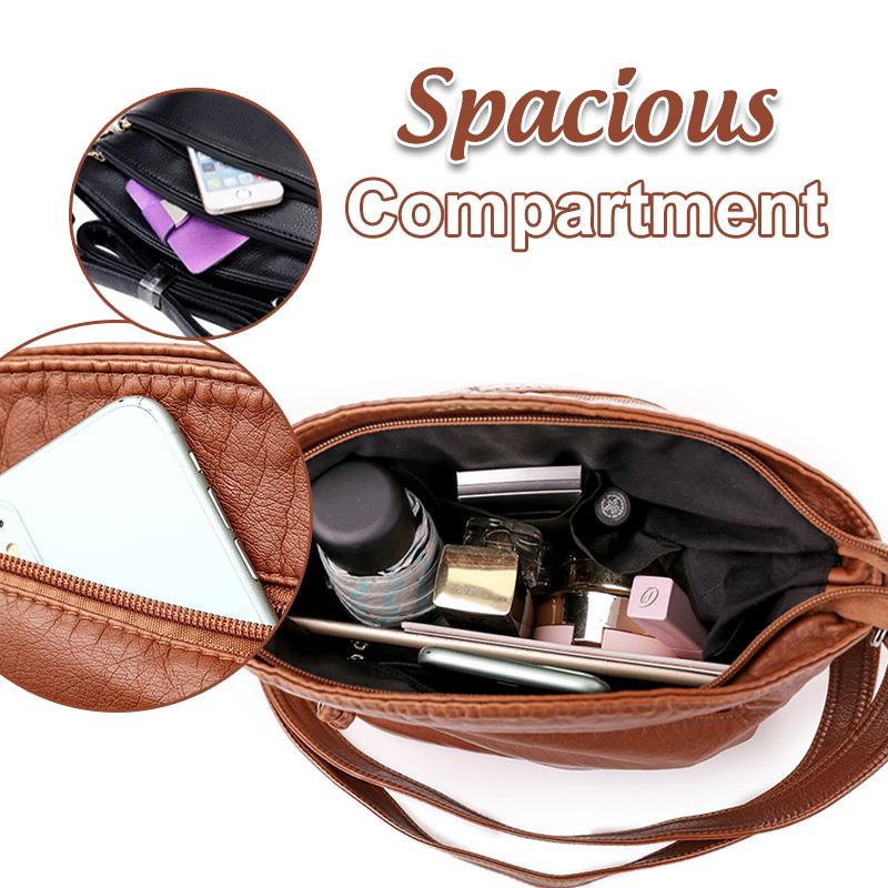 Multi-Compartment Leather Bag