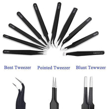 Load image into Gallery viewer, Precision Stainless Steel Tweezers (10 PCs)