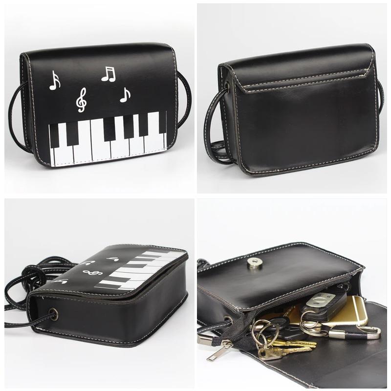 Piano Keys Music Note Shoulder Bag