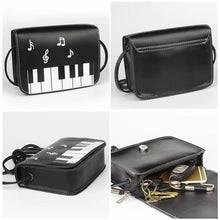 Load image into Gallery viewer, Piano Keys Music Note Shoulder Bag