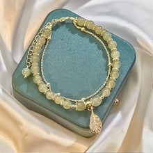 Load image into Gallery viewer, 🔥Last Day Promotion 50% OFF💞hetian jade gold leaf bracelet