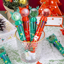 Load image into Gallery viewer, Cute Christmas Glitter Pen Set