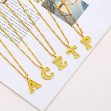 Load image into Gallery viewer, 18K Gold Plated Initial Letter Necklace