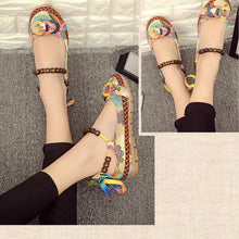 Load image into Gallery viewer, Women&#39;s Handmade Beaded Embroidered Shoes