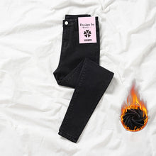 Load image into Gallery viewer, Thermal Fleece Denim Jeggings