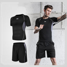 Load image into Gallery viewer, Men tight-fitting short-sleeved sportswear