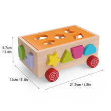 Load image into Gallery viewer, 17 hole building block car toy