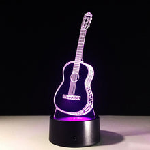 Load image into Gallery viewer, 3D  guitar lamp 7 Color Changing Night Light