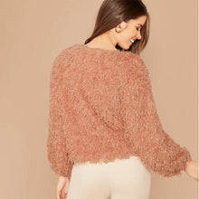 Load image into Gallery viewer, Round Neck Fluffy Pullover