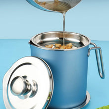 Load image into Gallery viewer, Stainless Steel Oil Strainer Storage Can