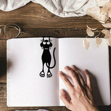 Load image into Gallery viewer, Cutout Black Kitten Bookmark