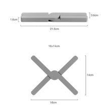 Load image into Gallery viewer, Collapsible Cross Design Silicone Trivets Hot Pad Pot Holder