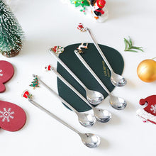 Load image into Gallery viewer, Christmas Decorations for Home - Christmas Metal Spoon Gift Set