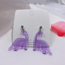 Load image into Gallery viewer, Acrylic Little Dinosaur Earrings