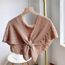 Load image into Gallery viewer, Fishtail Mini Knitted Shawl