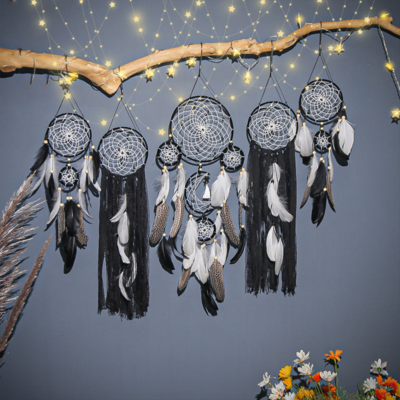 Dreamcatcher Moon and Stars Hanging Over the Bed(5 PCS)