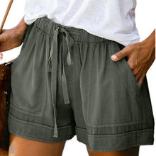 Load image into Gallery viewer, Women Casual Lace-up Loose Shorts