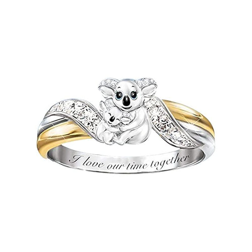 Creative Parent-child Bear Ring