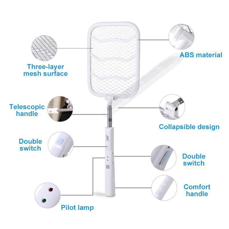 Telescopic electric mosquito swatter