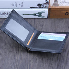 Load image into Gallery viewer, New PU Cross Pattern Men&#39;s wallet