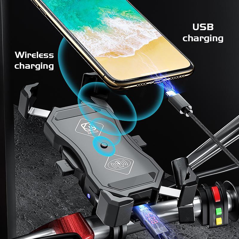 Mobile phone wireless charger for Motorcycle