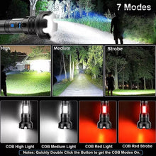 Load image into Gallery viewer, LED Rechargeable Tactical Laser Flashlight