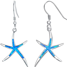 Load image into Gallery viewer, Starfish Earrings with Hoops