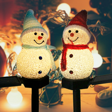 Load image into Gallery viewer, Waterproof Solar Snowman Lamp