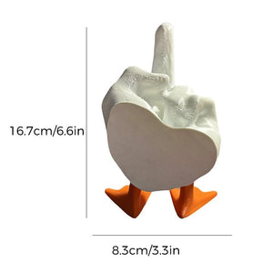 🦆Middle Finger Duck Resin Ornament🦆