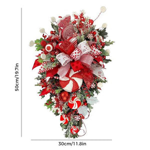 Candy Cane Wreath - Christmas Decoration