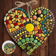 Load image into Gallery viewer, Large Garden Mosaic Heart Decoration