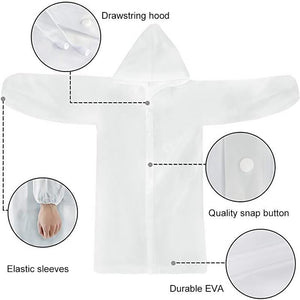 Unisex Reusable Portable Frosted Raincoat