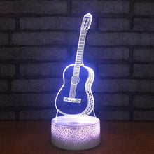 Load image into Gallery viewer, 3D  guitar lamp 7 Color Changing Night Light