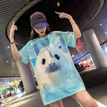 Load image into Gallery viewer, Animal Printed Loose T-shirt