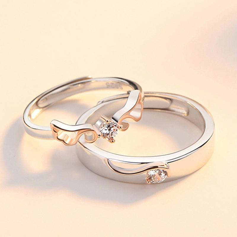 Simple Couple Silver Ring