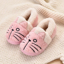 Load image into Gallery viewer, Cute Fluffy Cat Plush Slippers for Kids