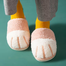 Load image into Gallery viewer, Winter Cat Paw Cotton Slippers