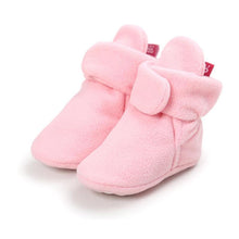 Load image into Gallery viewer, Baby Cozy Fleece Booties with Non Skid Bottom