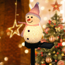 Load image into Gallery viewer, Waterproof Solar Snowman Lamp