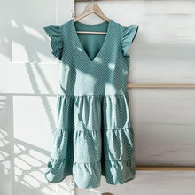 Load image into Gallery viewer, V-neck Ruffled Dress