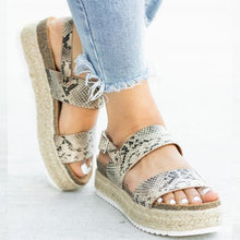 Load image into Gallery viewer, Platform Buckle Sandals