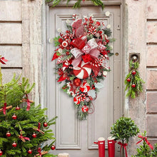 Load image into Gallery viewer, Candy Cane Wreath - Christmas Decoration