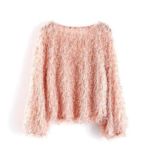 Load image into Gallery viewer, Round Neck Fluffy Pullover