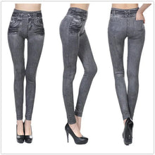 Load image into Gallery viewer, Thermal Fleece Denim Jeggings