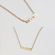 Load image into Gallery viewer, Letter &quot;mama&quot; Pendant Necklace