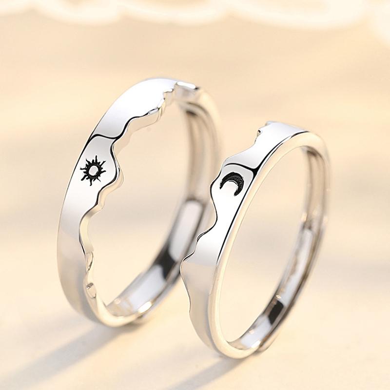 925 Sterling Silver Couple Rings