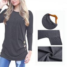 Load image into Gallery viewer, Women&#39;s Casual Long Sleeve Round Neck Shirt